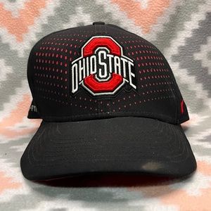 Men's Nike Ohio State Buckeyes Red/Black DriFit Baseball Hat